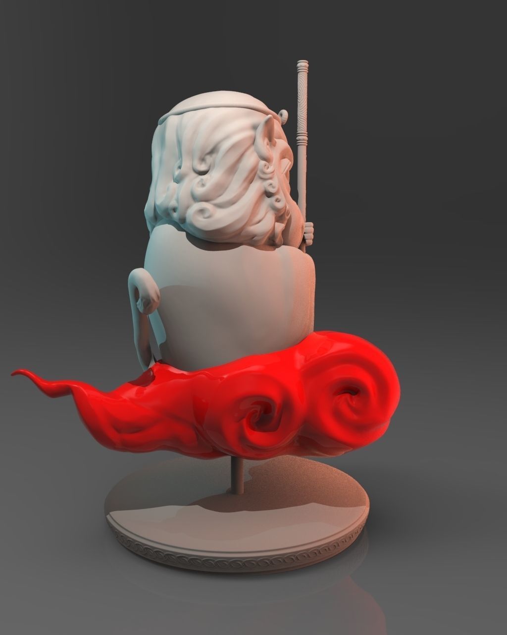 Chinese style monkey to 3D print 3D print model 3D print model_1