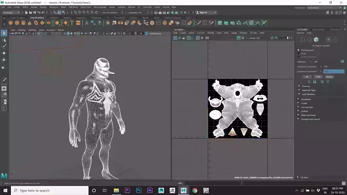 Venom 3D model human body