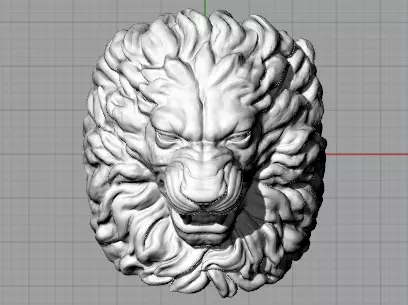 Lion ring 3D print model_0