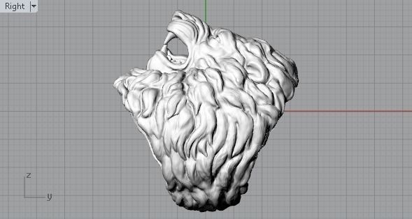 Lion ring 3D print model_2