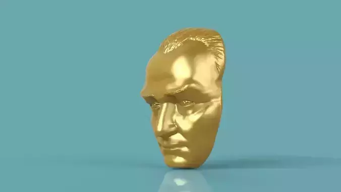 Gazi Mustafa Kemal Ataturk Bust 3D print model