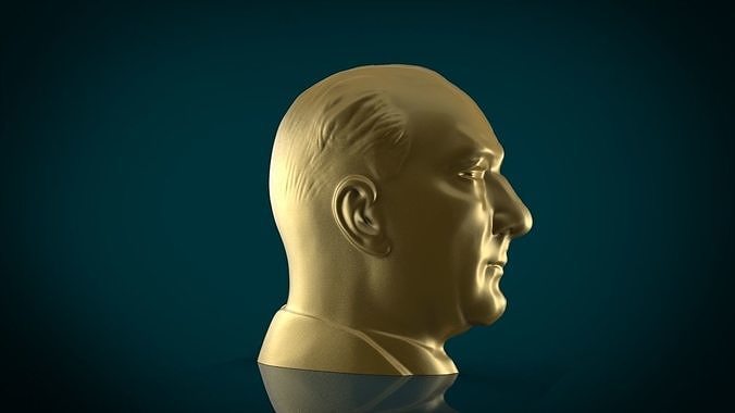 Gazi Mustafa Kemal Ataturk Bas Relief 3D print model