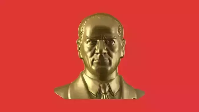 Gazi Mustafa Kemal Ataturk Bas Relief 3D print model
