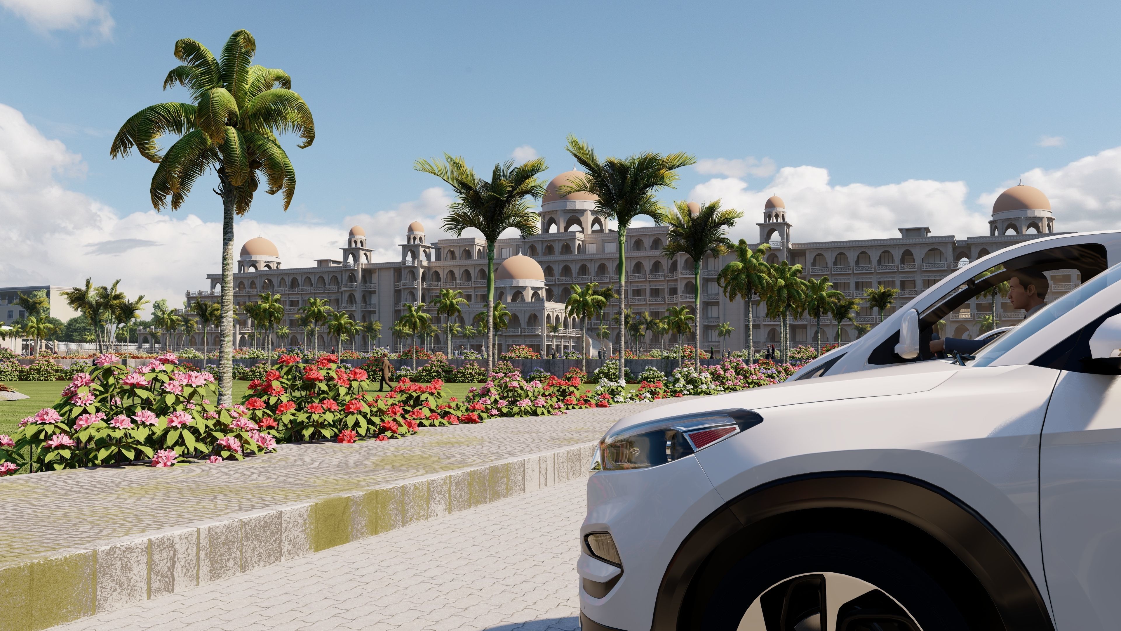 The Sheikh Taimur Academic Block University of Peshawar Low-poly 3D model_4