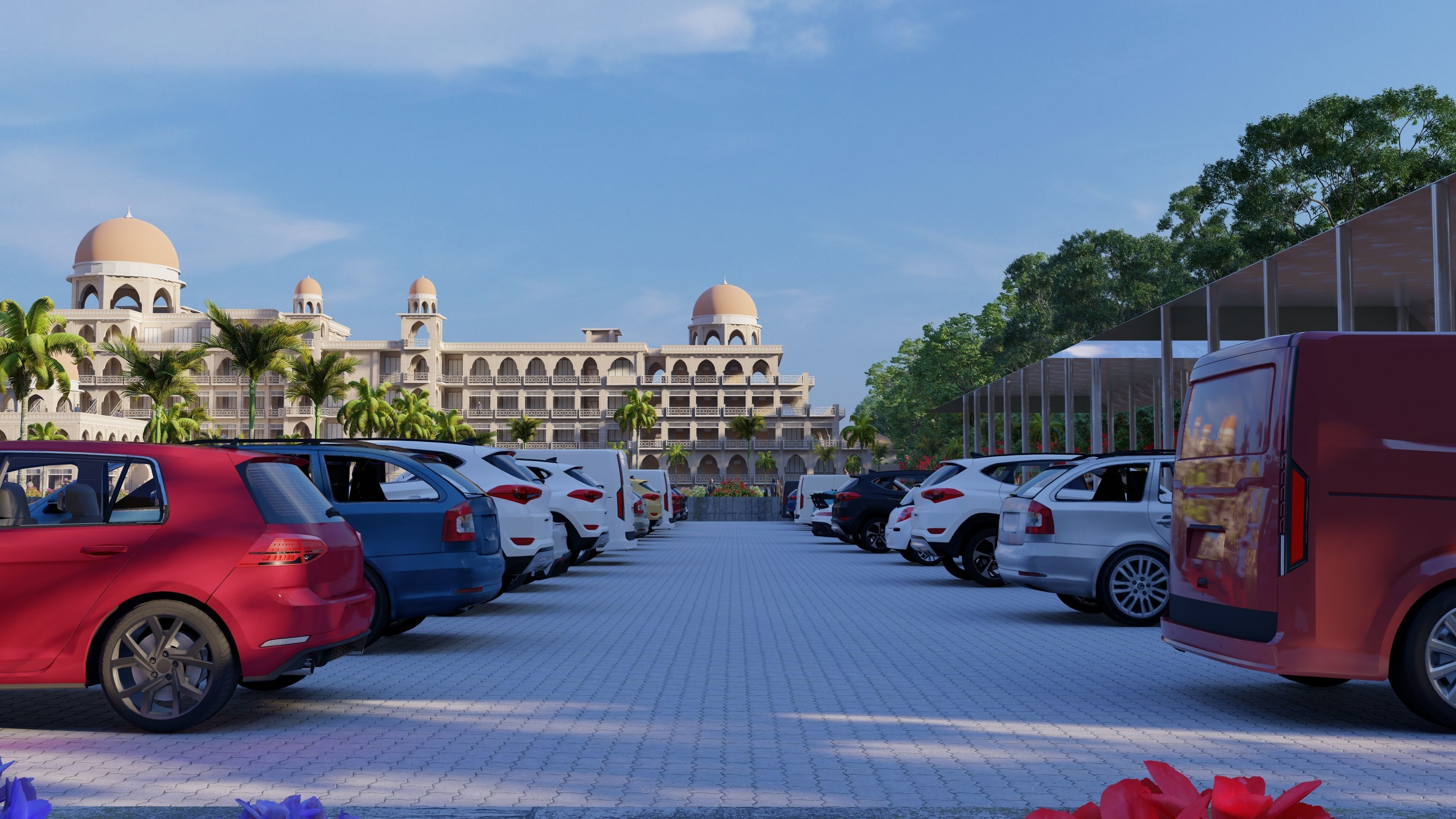 The Sheikh Taimur Academic Block University of Peshawar Low-poly 3D model_5