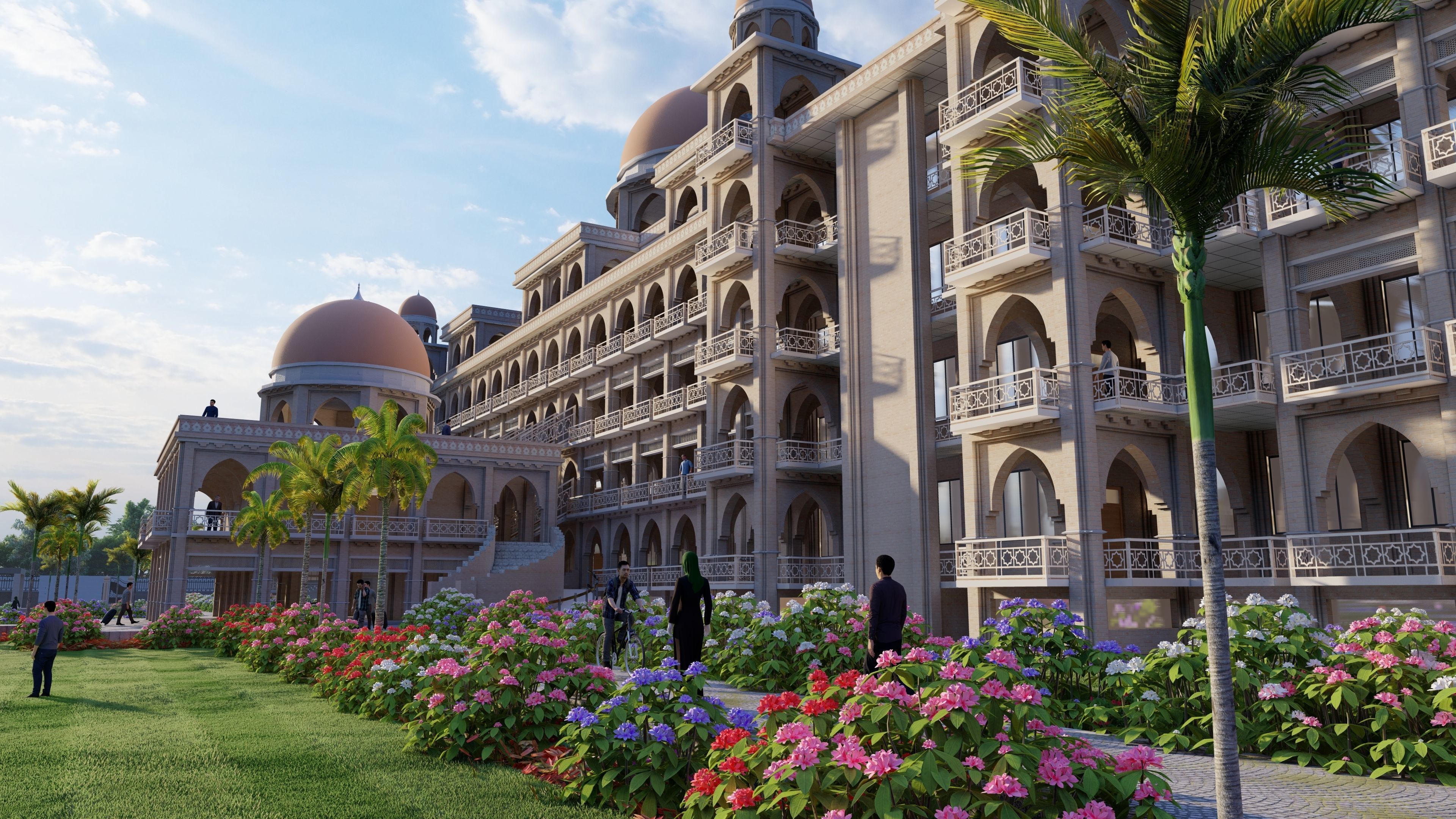 The Sheikh Taimur Academic Block University of Peshawar Low-poly 3D model_10