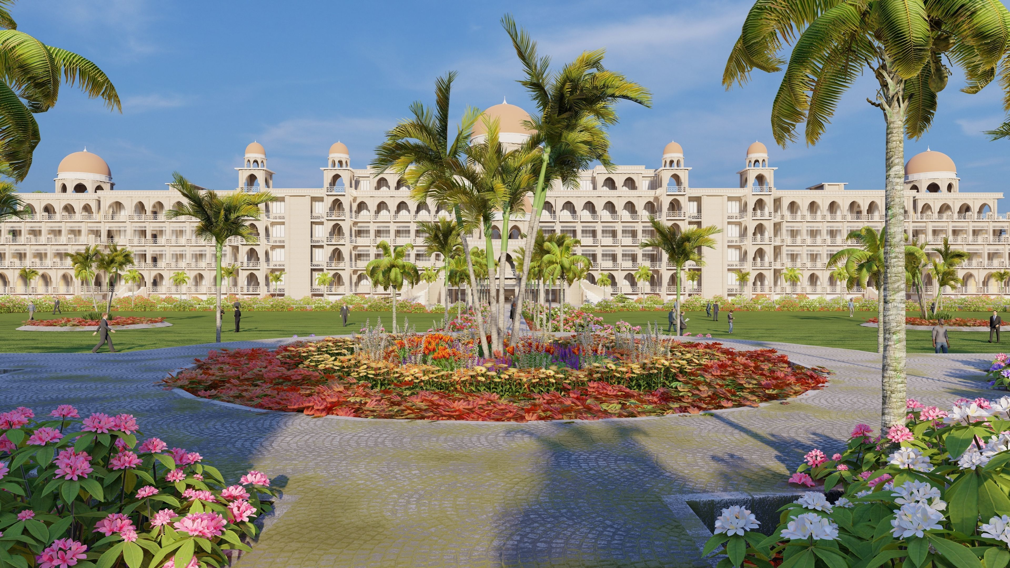 The Sheikh Taimur Academic Block University of Peshawar Low-poly 3D model_7