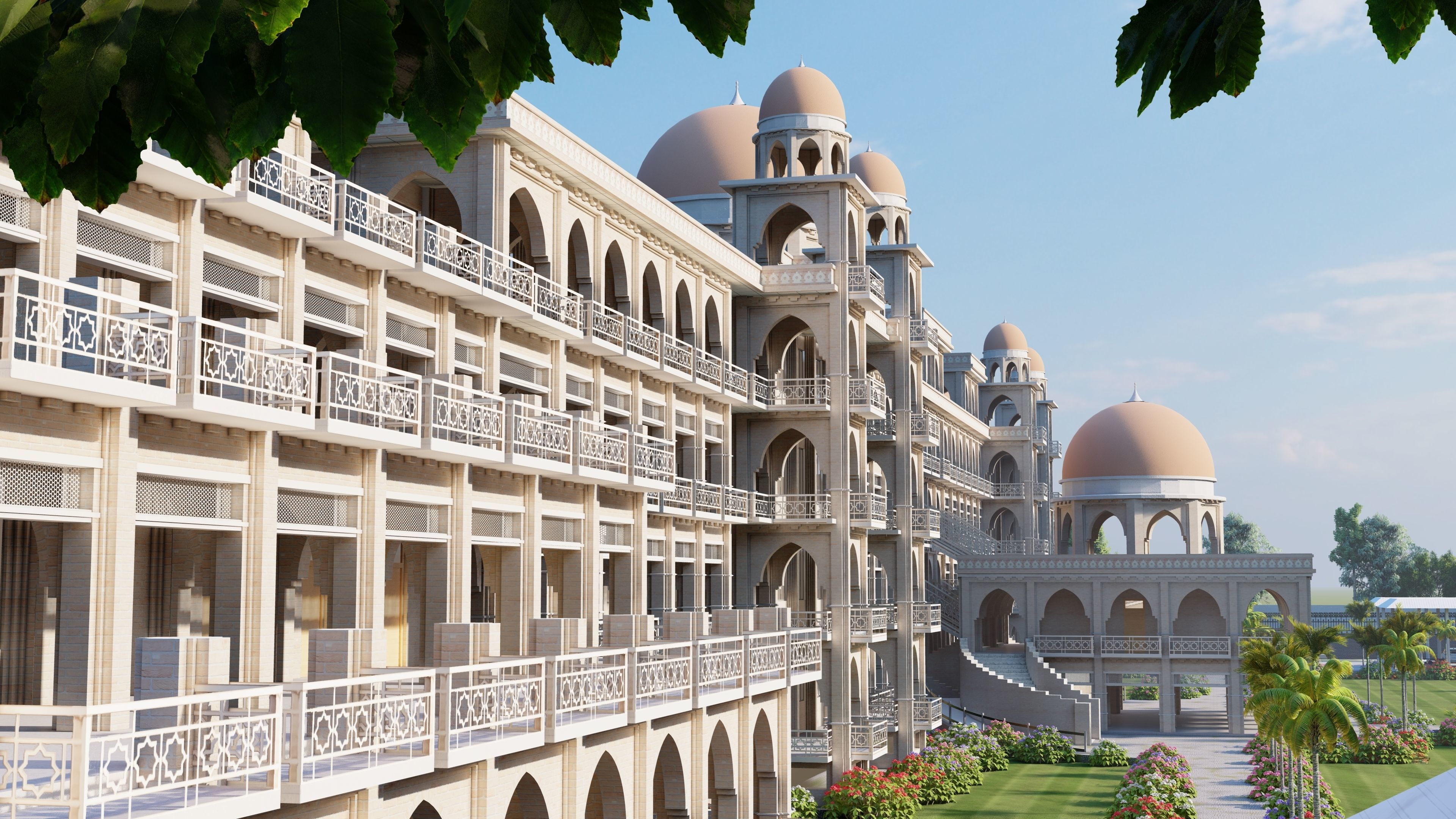 The Sheikh Taimur Academic Block University of Peshawar Low-poly 3D model_14