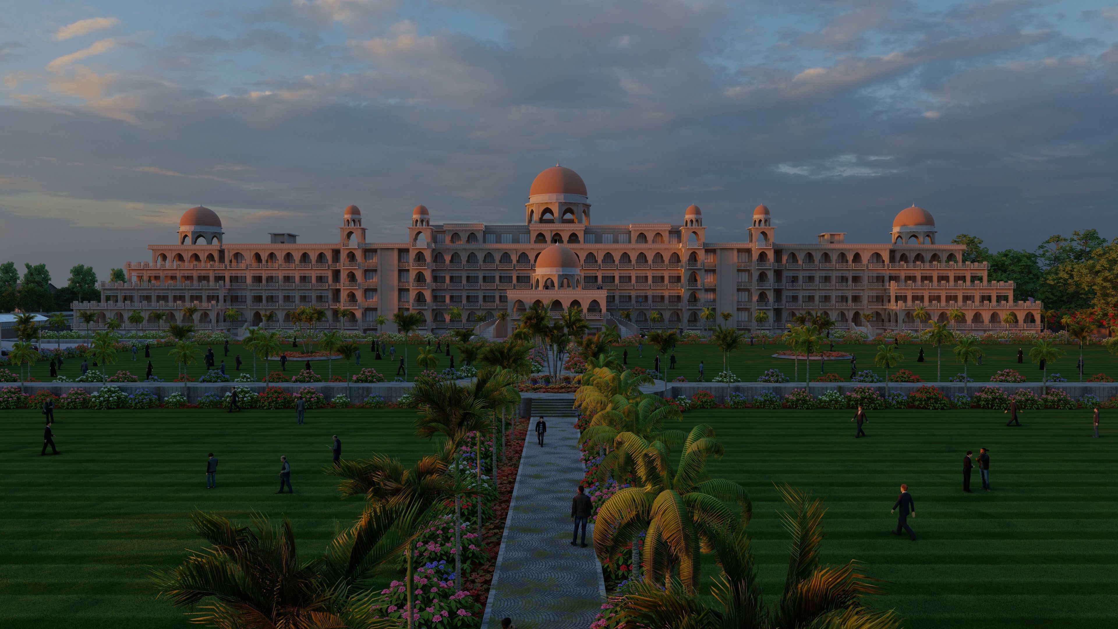 The Sheikh Taimur Academic Block University of Peshawar Low-poly 3D model_6