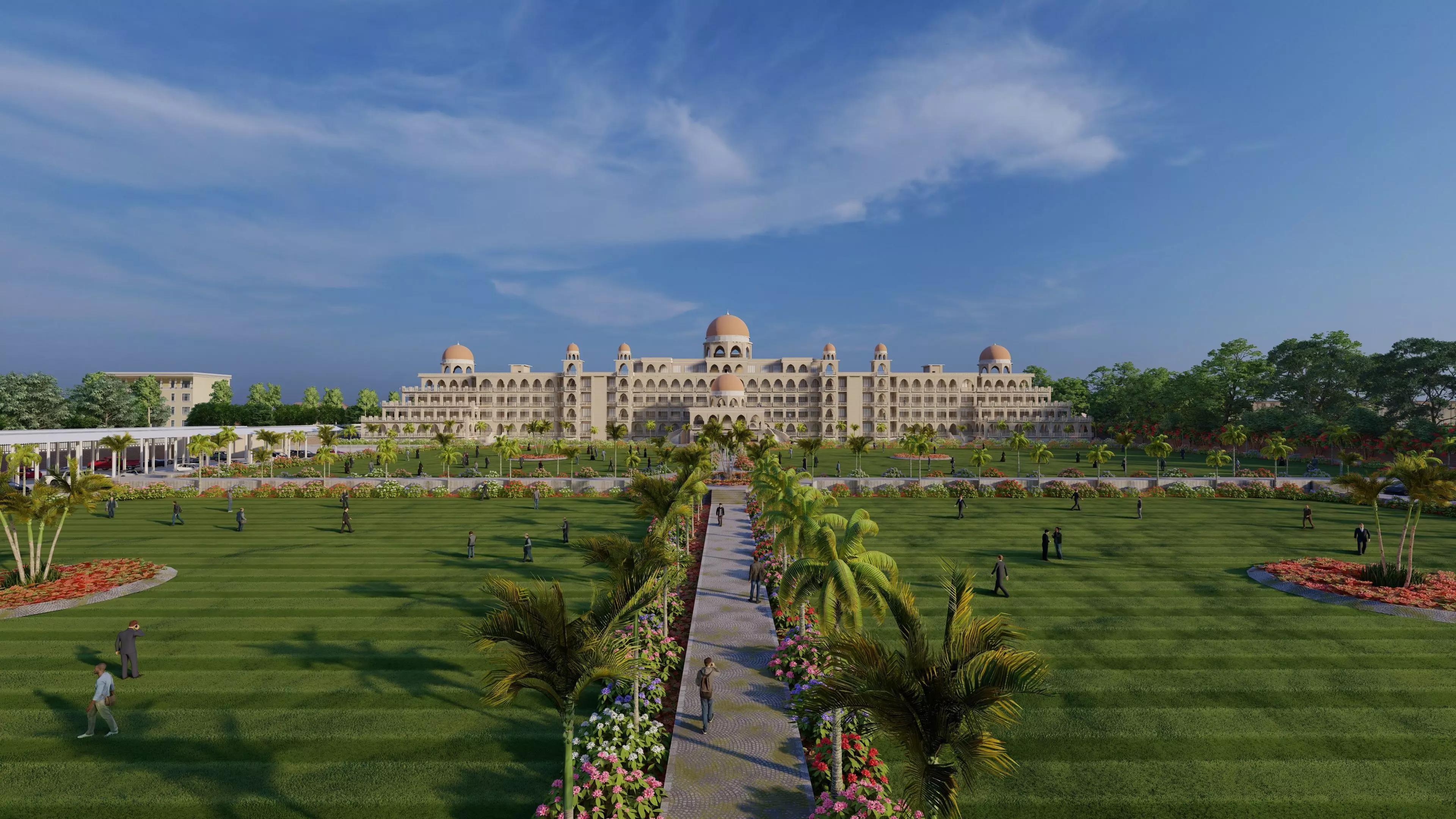 The Sheikh Taimur Academic Block University of Peshawar Low-poly 3D model_0