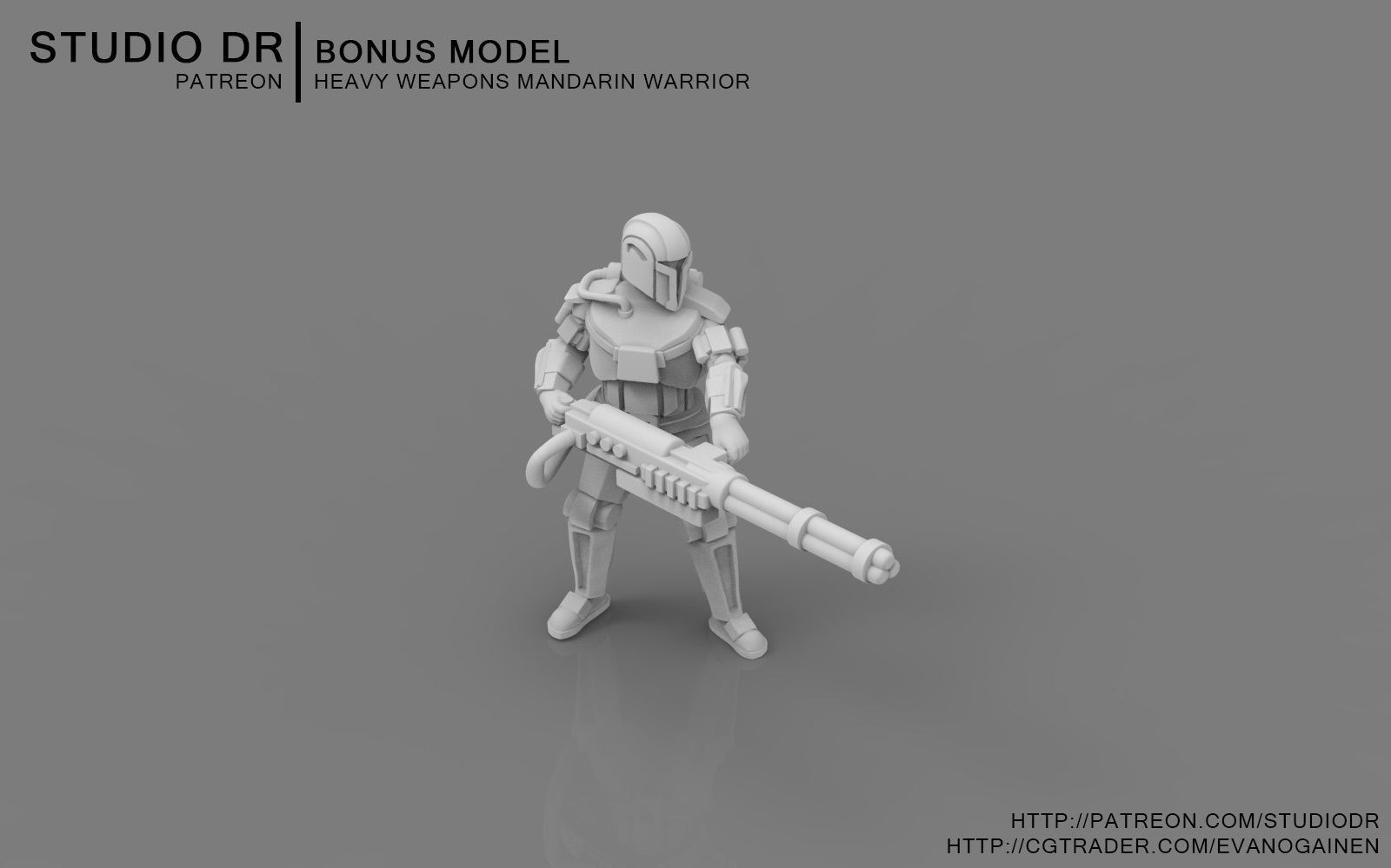Old Mandarin Warriors 3D print model_1
