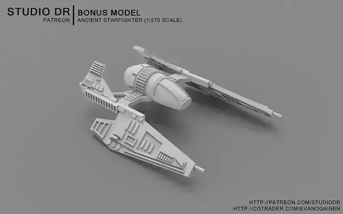 Ancient Starfighter 3D print model