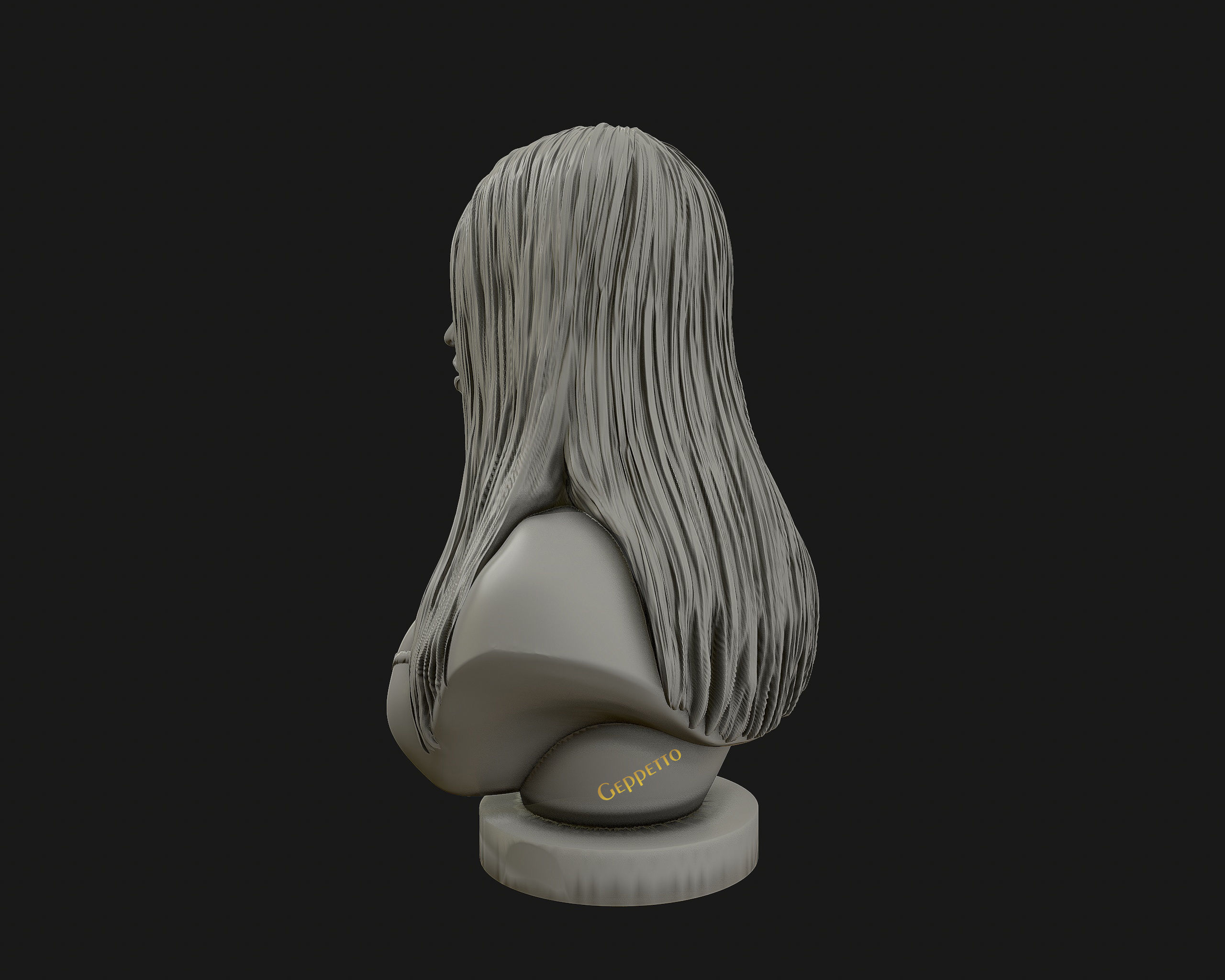 3D sculpture of Nicki Minaj ready to 3D print 3D print model_21