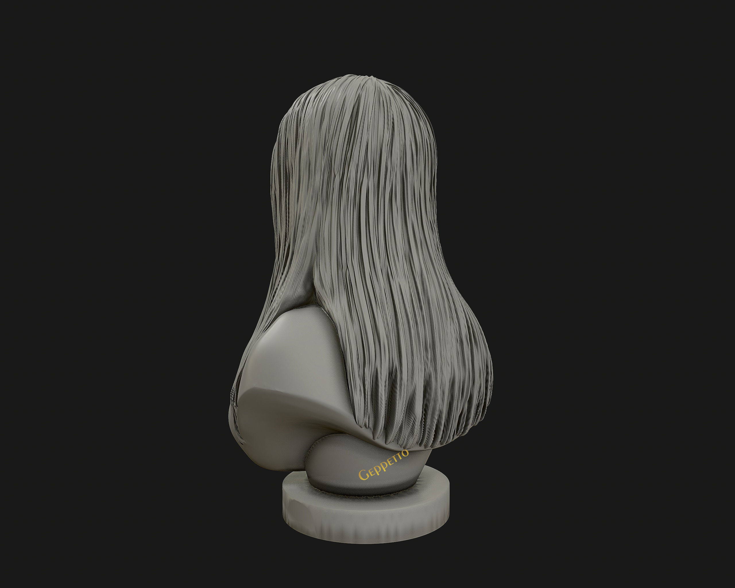 3D sculpture of Nicki Minaj ready to 3D print 3D print model_22