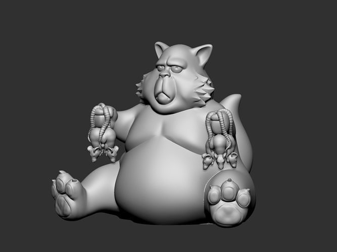 Fat Cat 3D print model