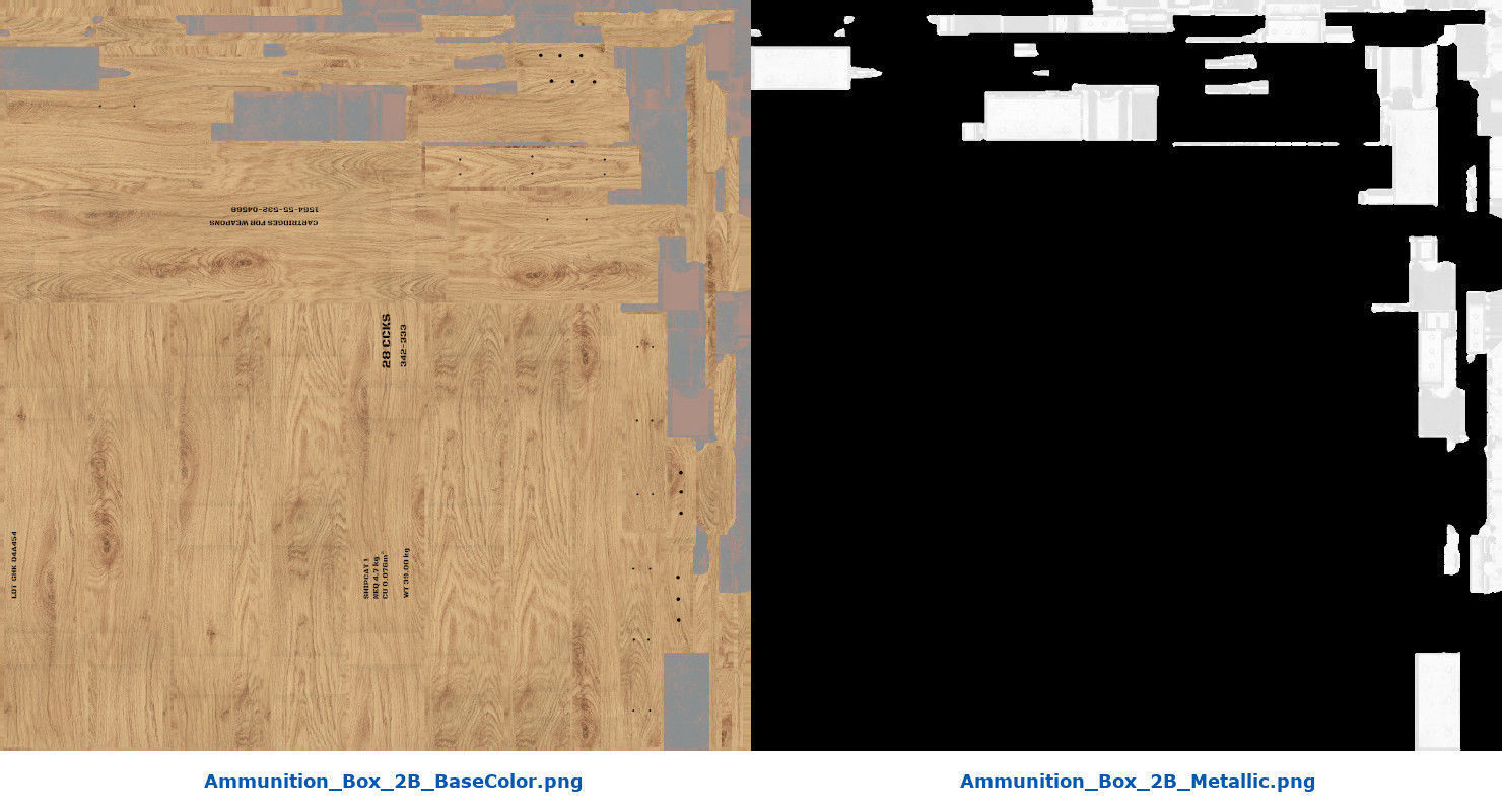 Ammunition Box 2B Low-poly 3D model_8