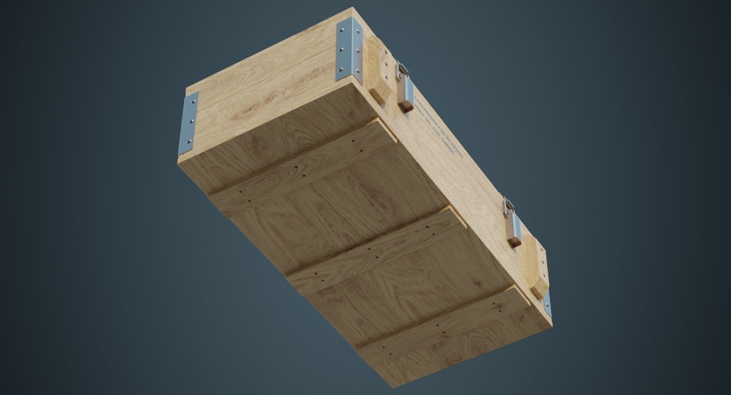 Ammunition Box 2B Low-poly 3D model_4