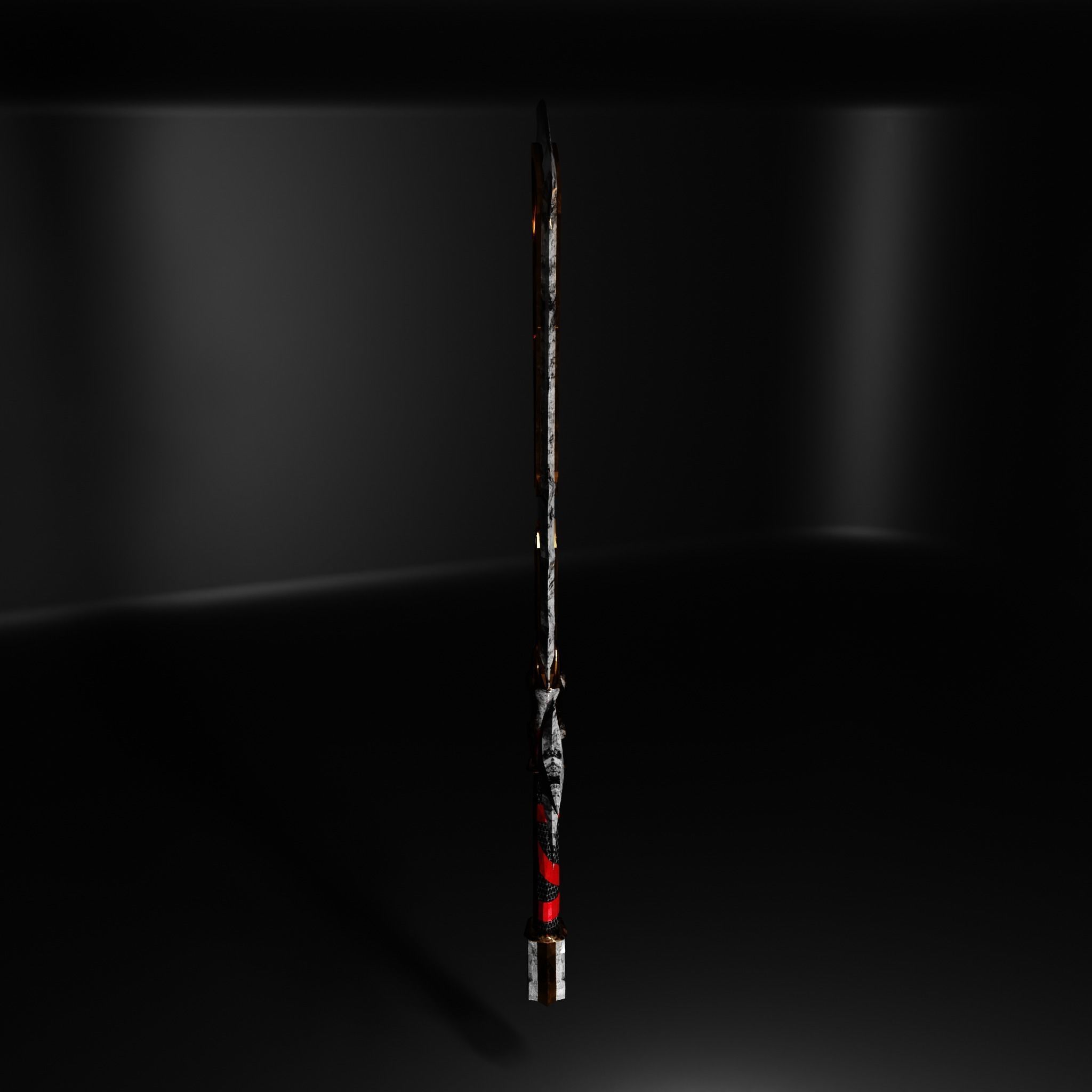 Fantasy Sword Low-poly 3D model_17