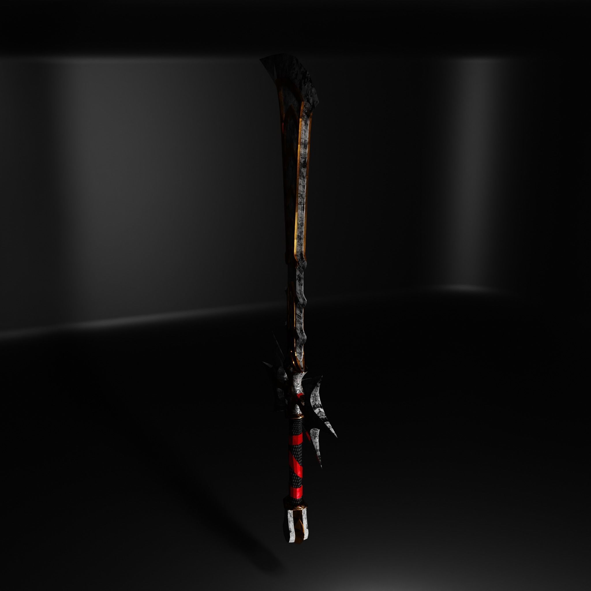 Fantasy Sword Low-poly 3D model_18