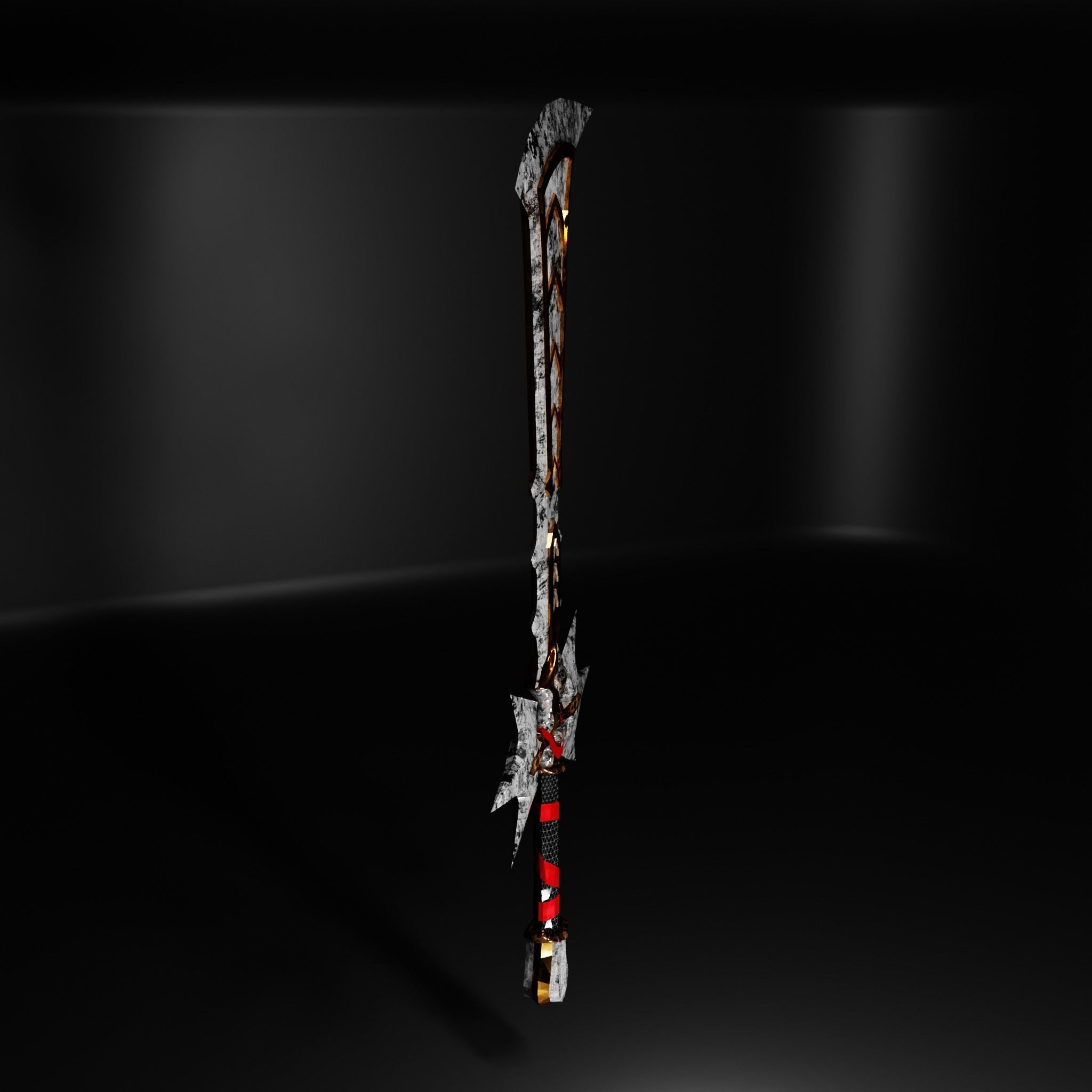 Fantasy Sword Low-poly 3D model_16