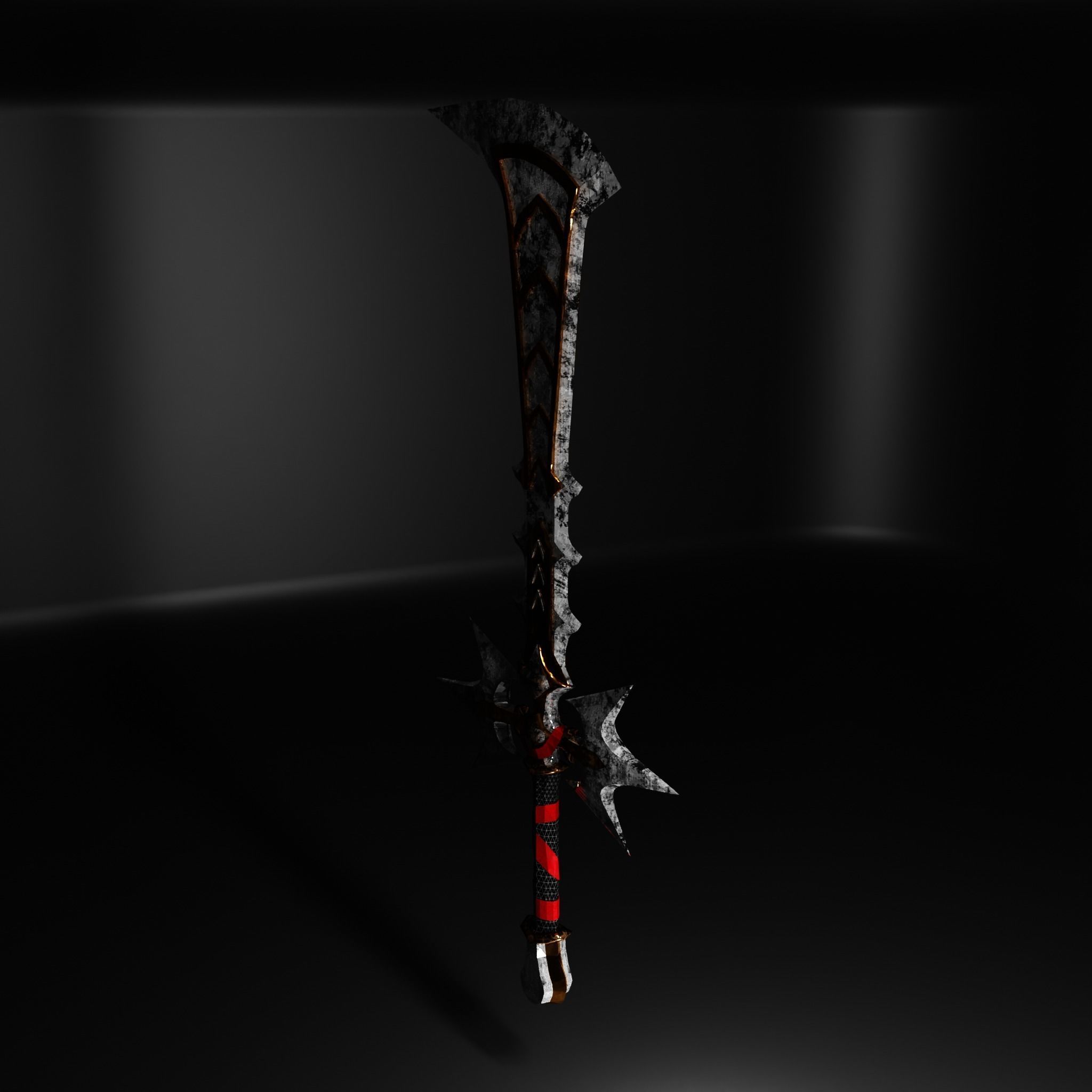 Fantasy Sword Low-poly 3D model_19