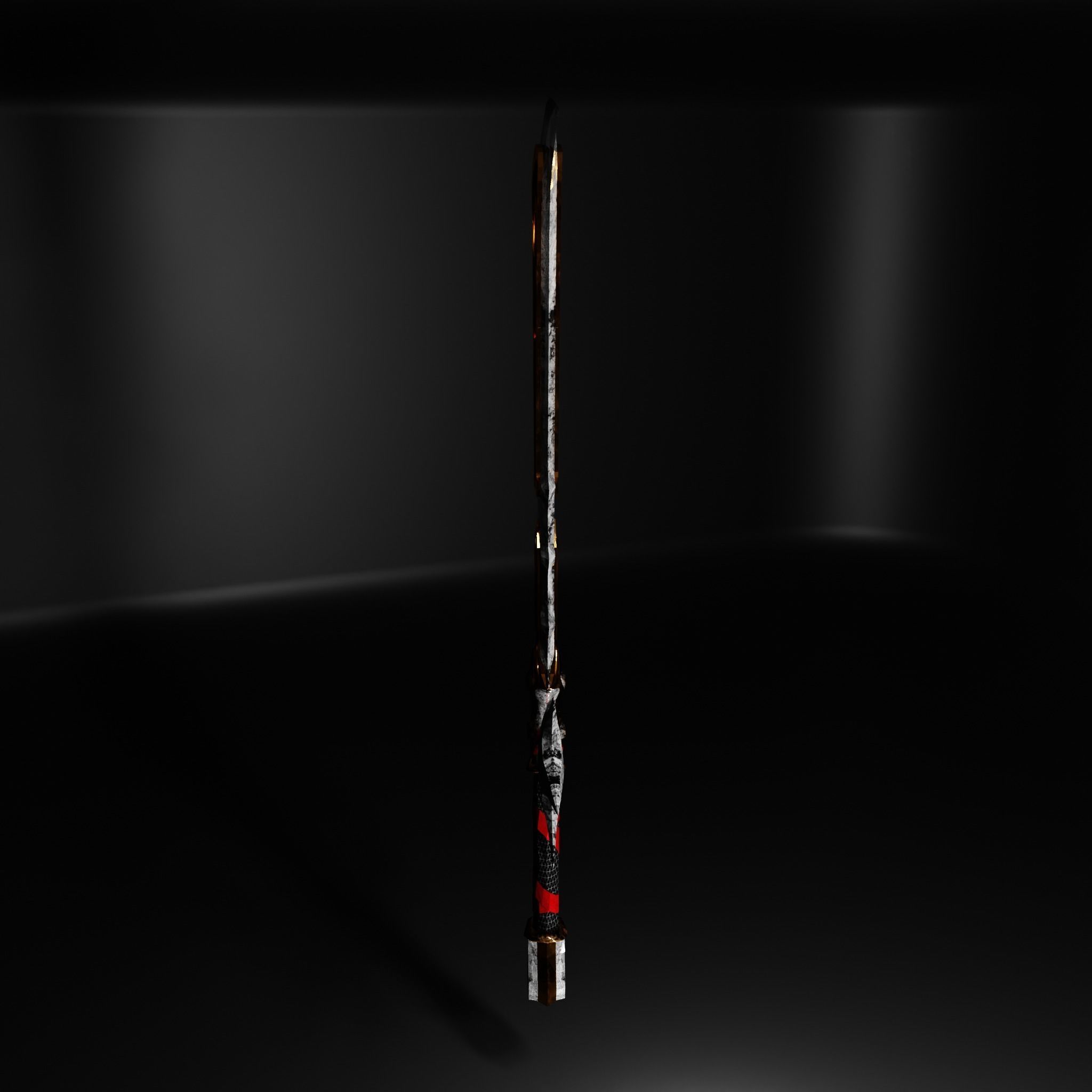 Fantasy Sword Low-poly 3D model_7