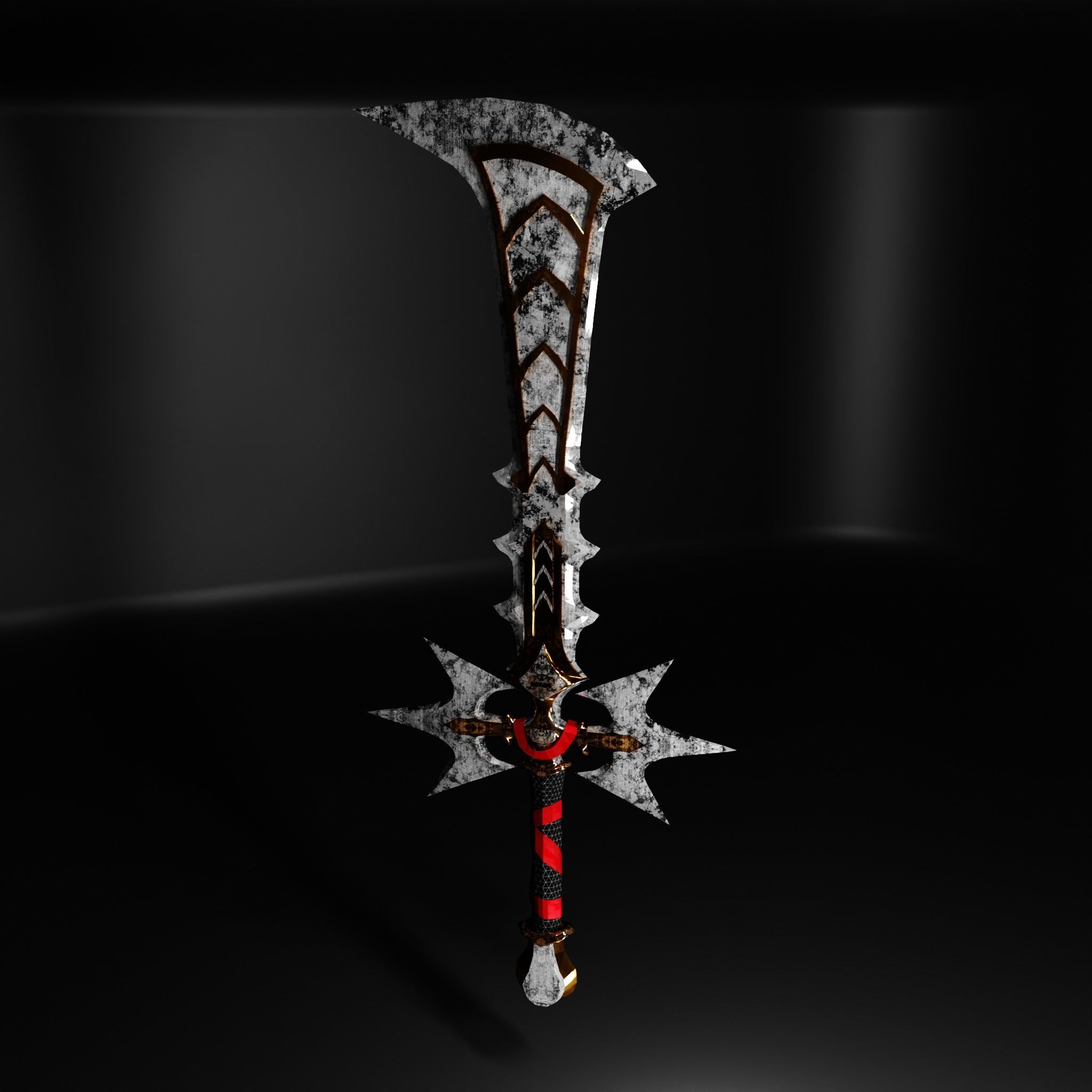 Fantasy Sword Low-poly 3D model_21