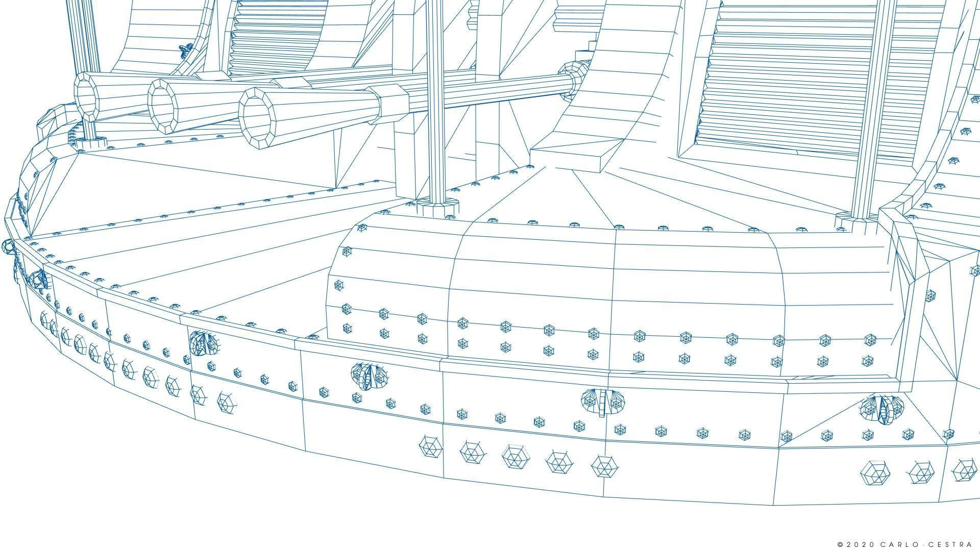 Japanese Type 96 AA gun - 1941 Low-poly 3D model_42