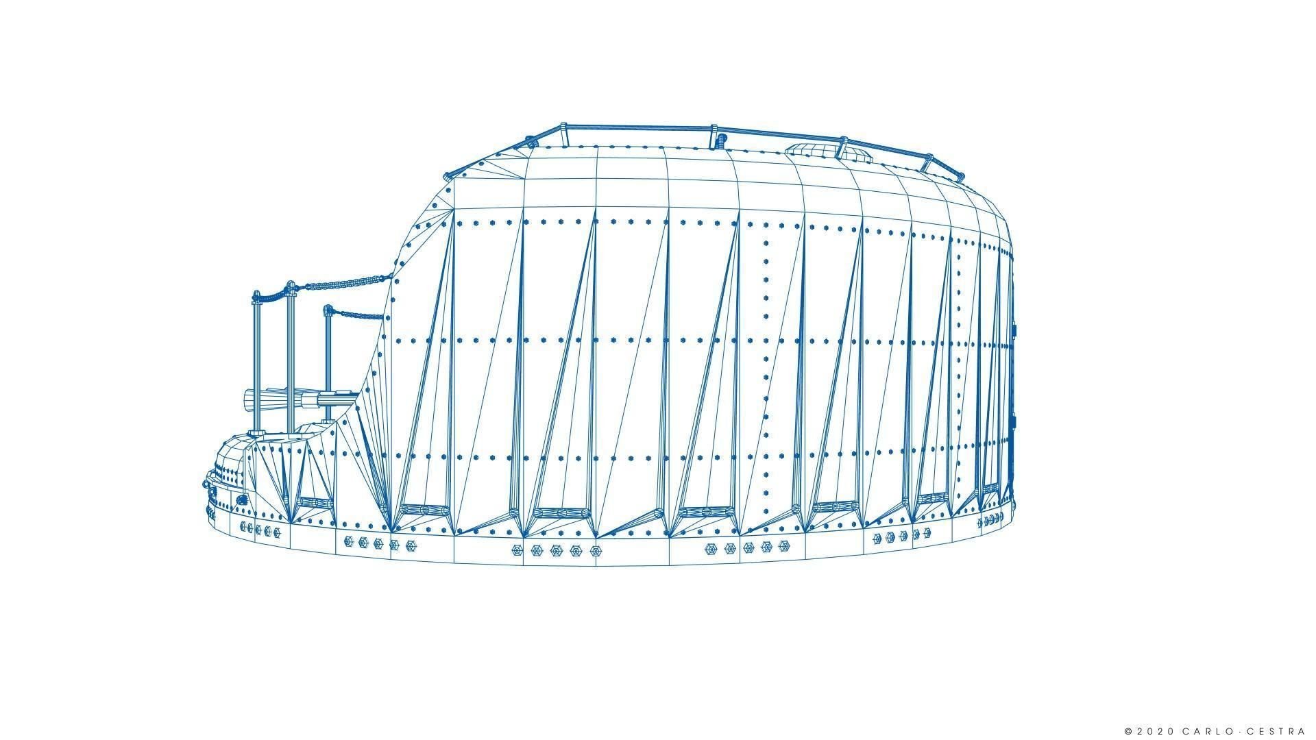Japanese Type 96 AA gun - 1941 Low-poly 3D model_46