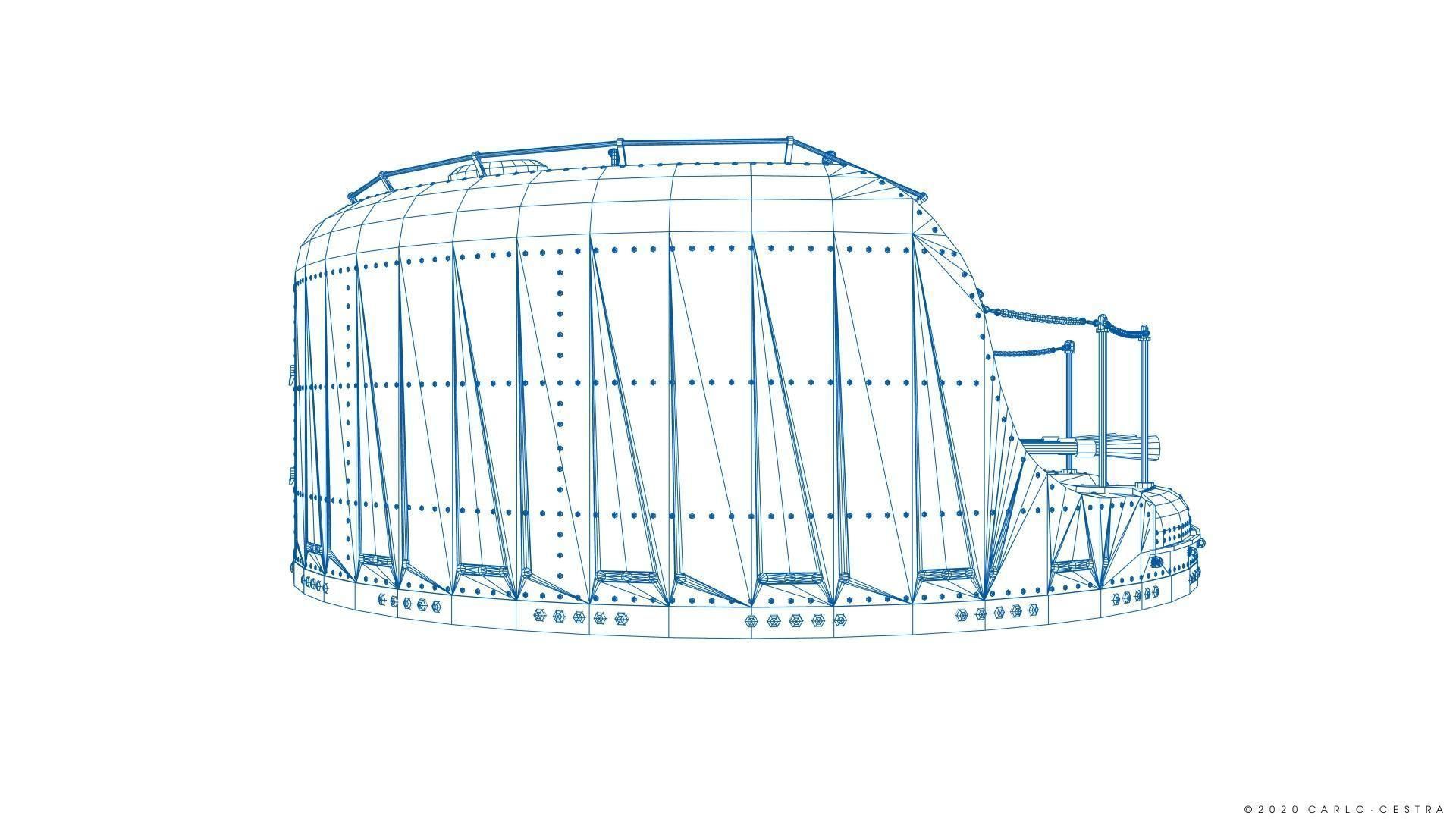 Japanese Type 96 AA gun - 1941 Low-poly 3D model_45