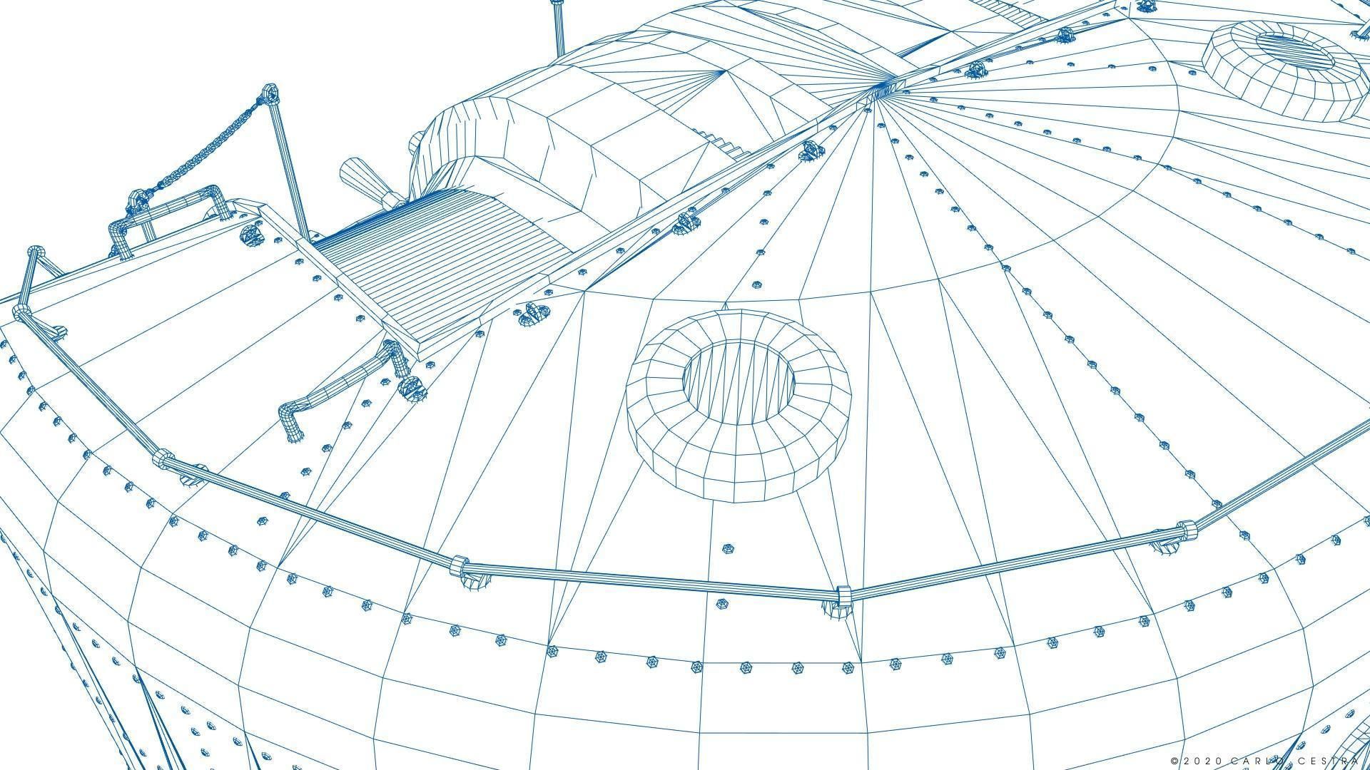 Japanese Type 96 AA gun - 1941 Low-poly 3D model_39