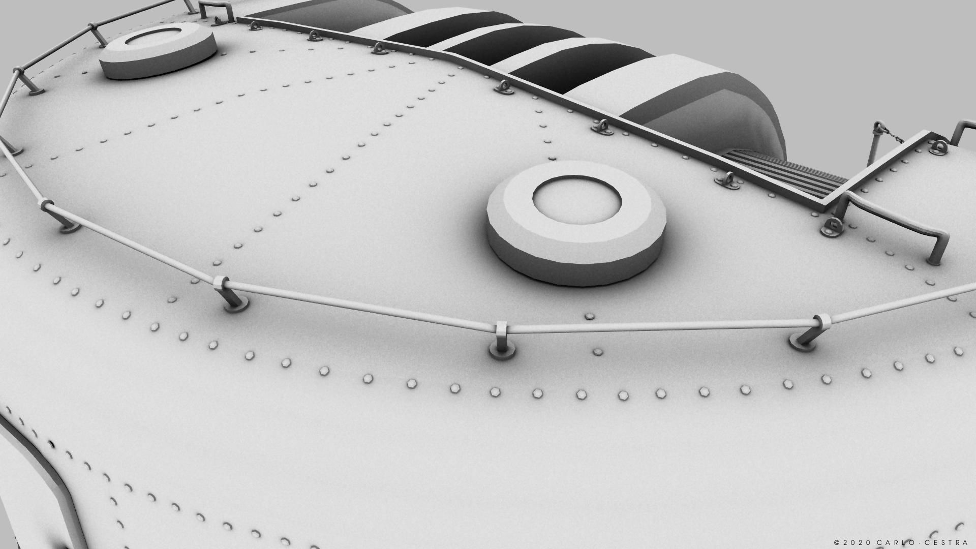 Japanese Type 96 AA gun - 1941 Low-poly 3D model_29