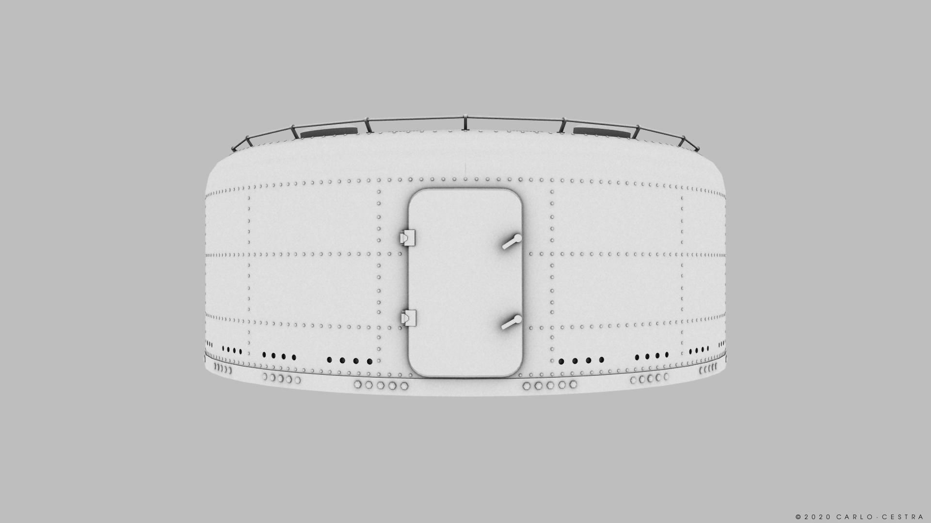 Japanese Type 96 AA gun - 1941 Low-poly 3D model_32