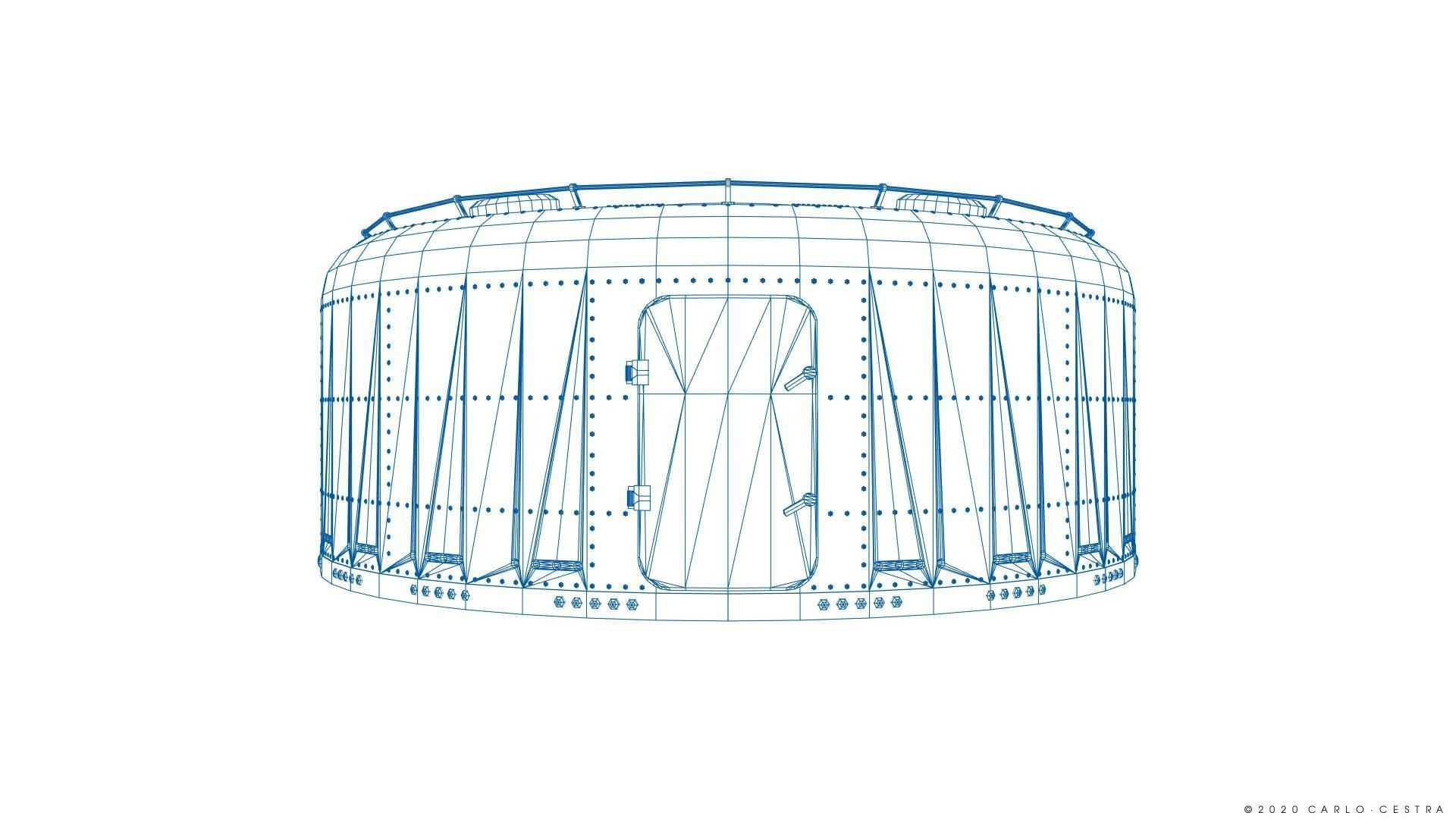 Japanese Type 96 AA gun - 1941 Low-poly 3D model_47