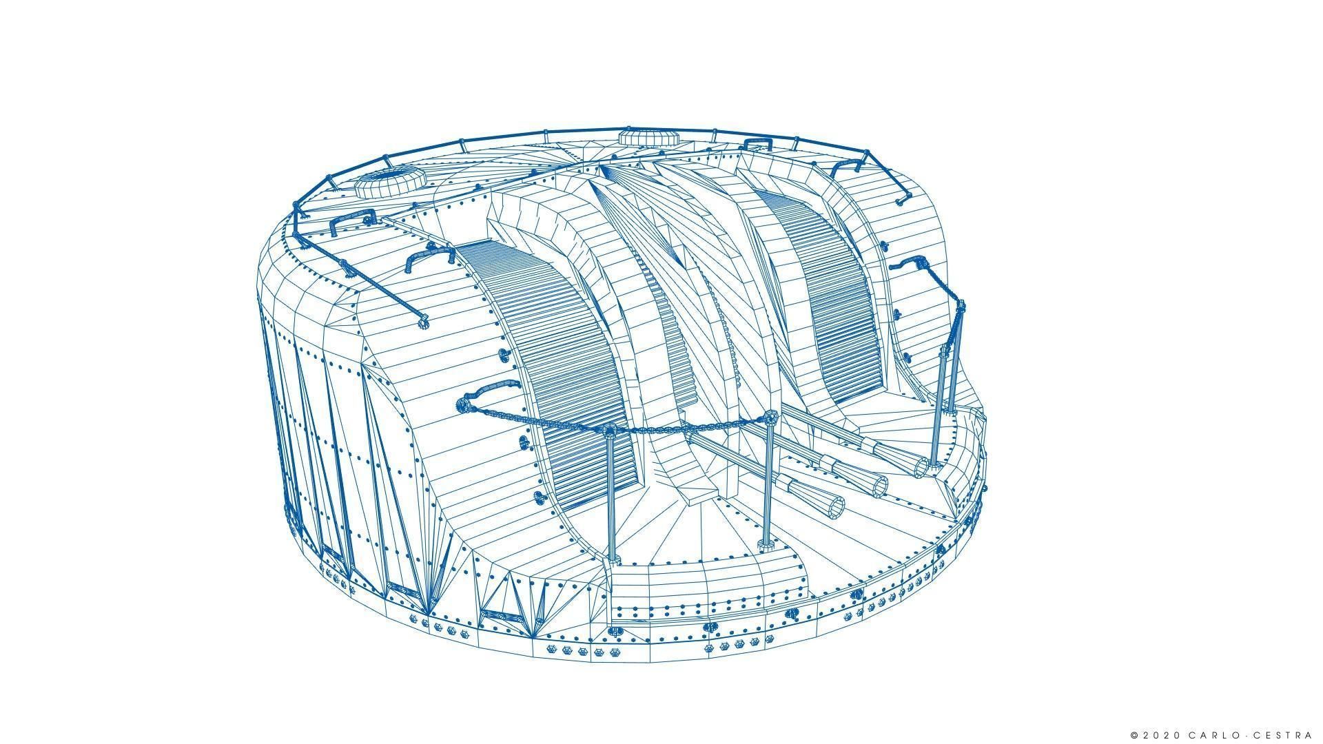 Japanese Type 96 AA gun - 1941 Low-poly 3D model_38