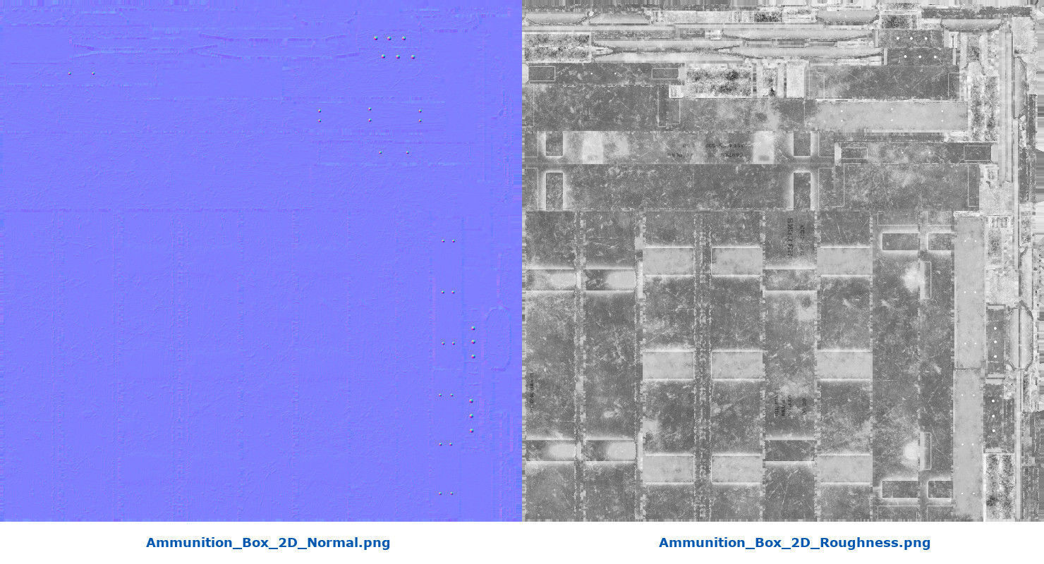 Ammunition Box 2D Low-poly 3D model_9
