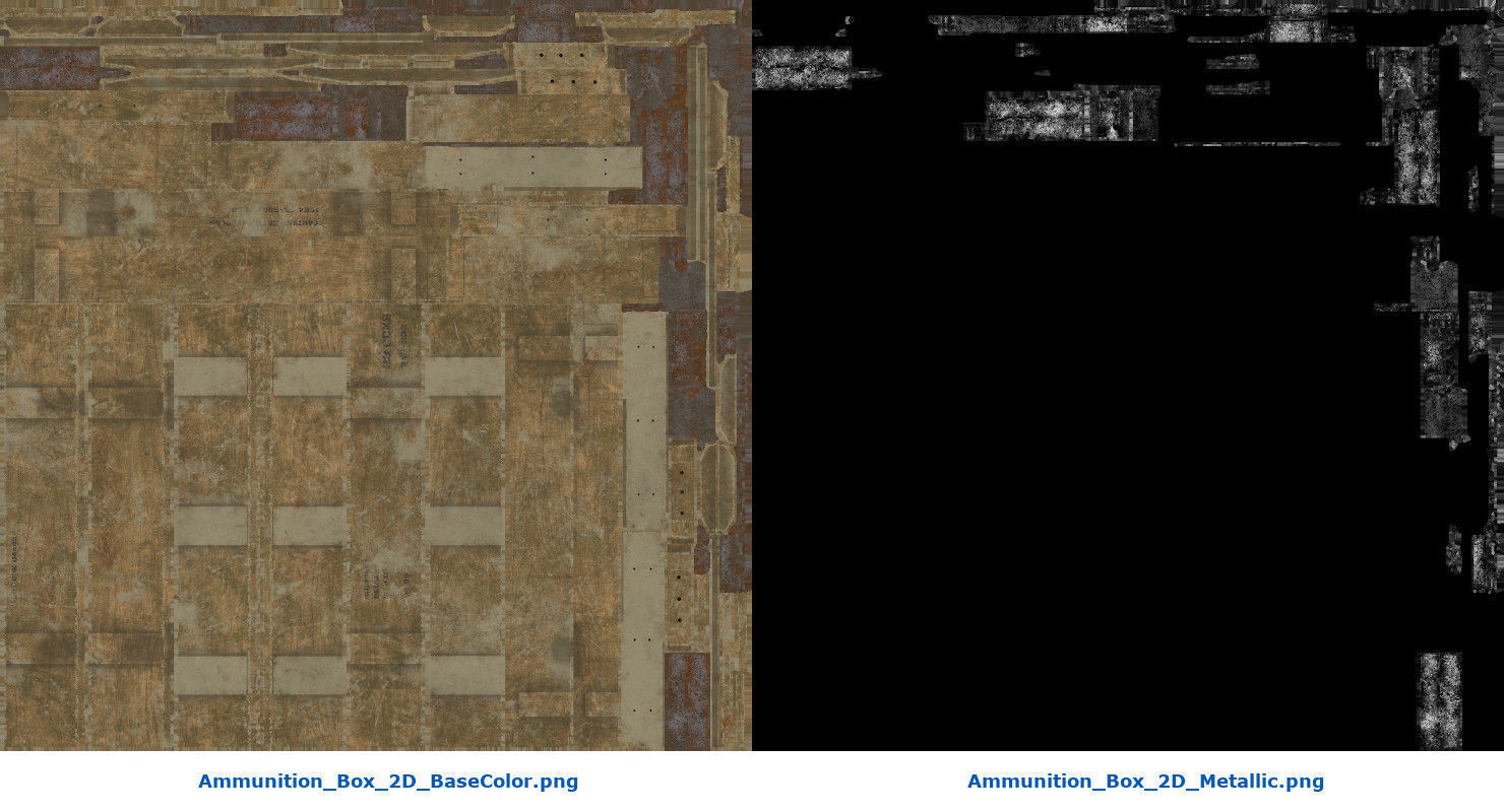 Ammunition Box 2D Low-poly 3D model_8