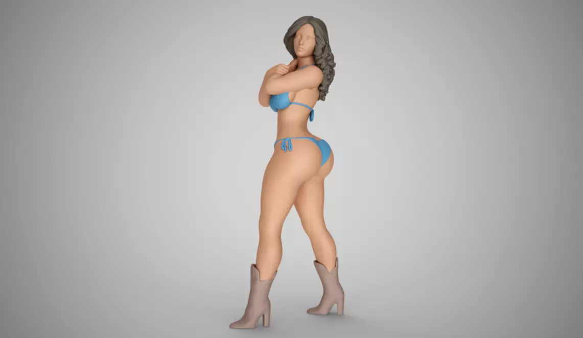 Girl in Nature 3D print model_0