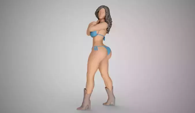 Girl in Nature 3D print model
