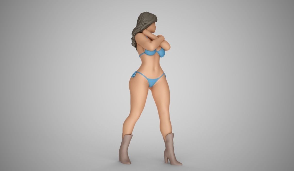 Girl in Nature 3D print model_7
