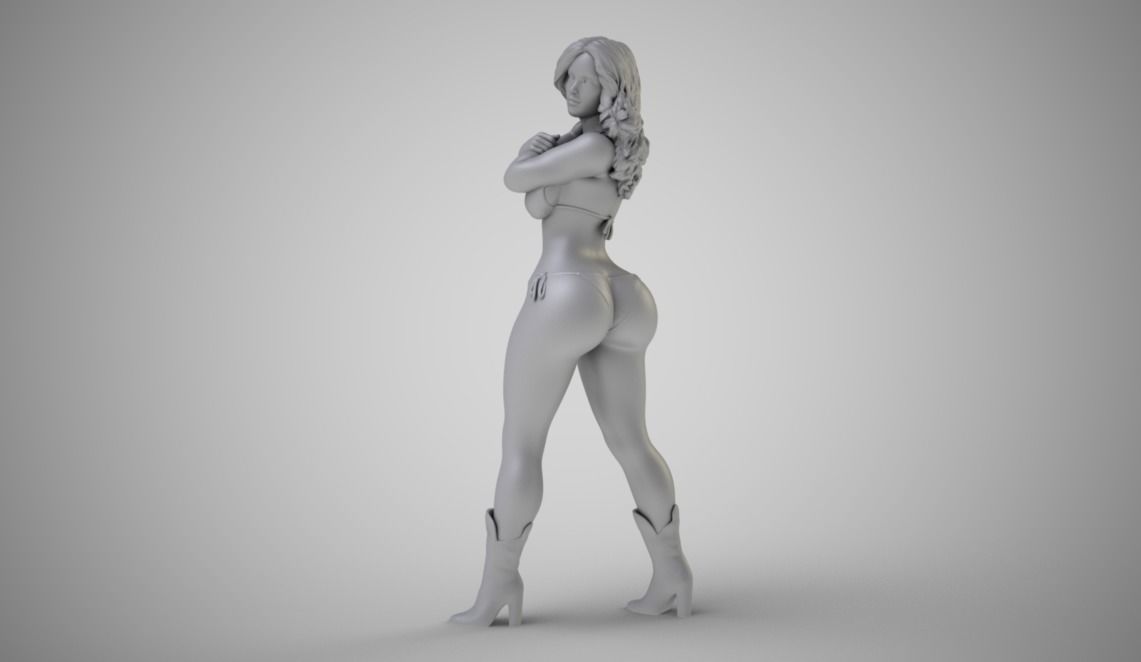 Girl in Nature 3D print model_1