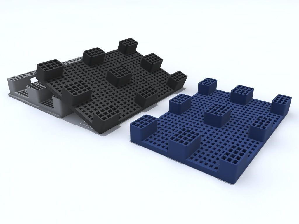 PLASTIC PALLET 800x1200x170-140 3D model_6