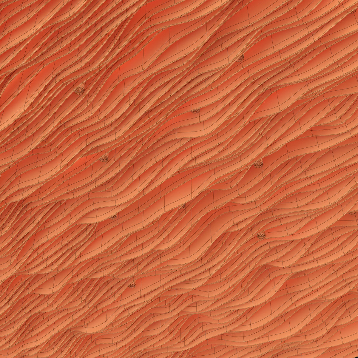 Parametric wood Hall ceiling Light 3D model_11