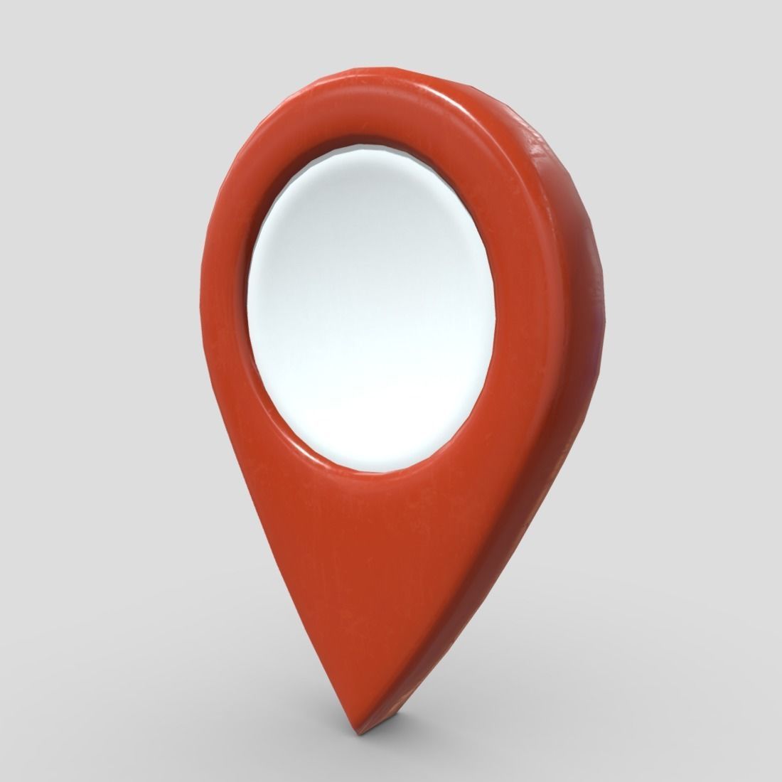 Map Pointer Low-poly 3D model_15