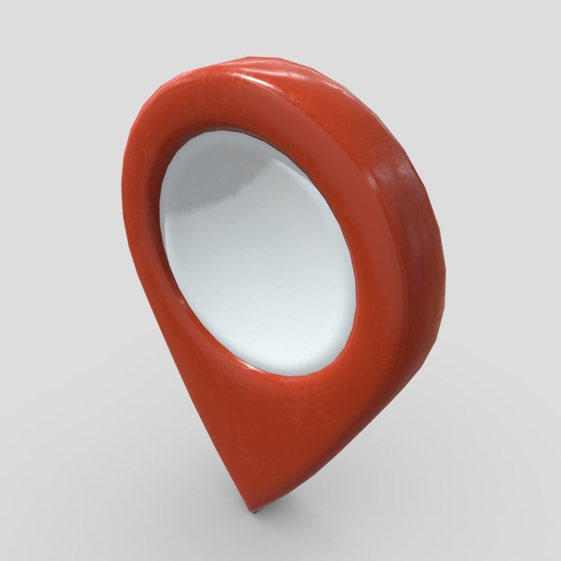 Map Pointer Low-poly 3D model_4