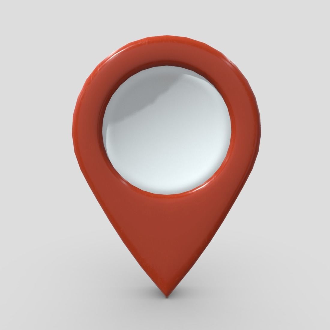 Map Pointer Low-poly 3D model_2