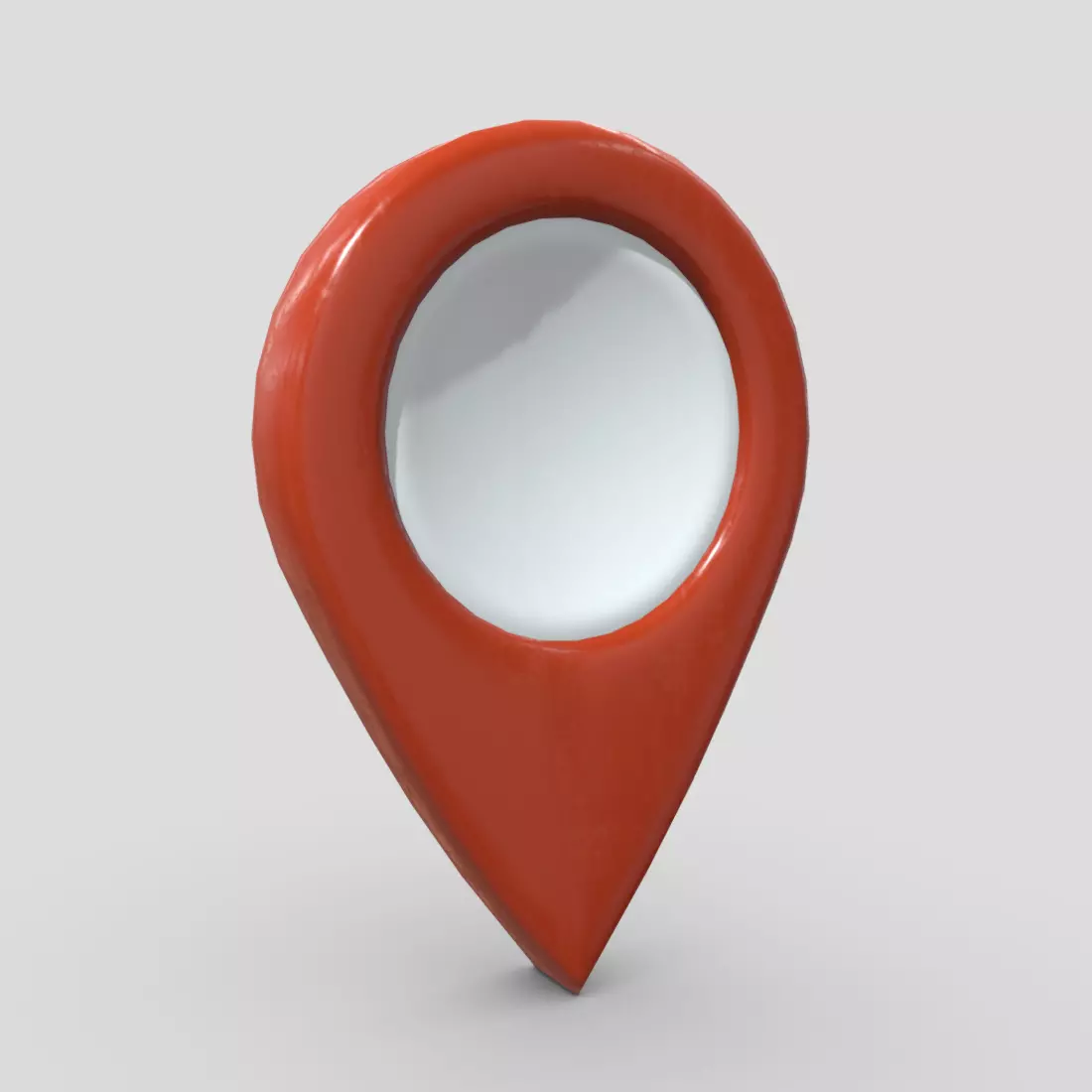 Map Pointer Low-poly 3D model_0