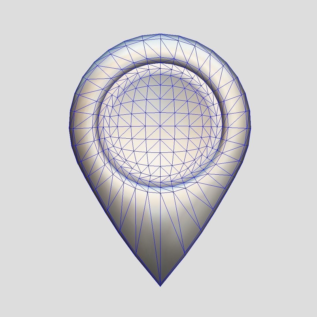 Map Pointer Low-poly 3D model_3