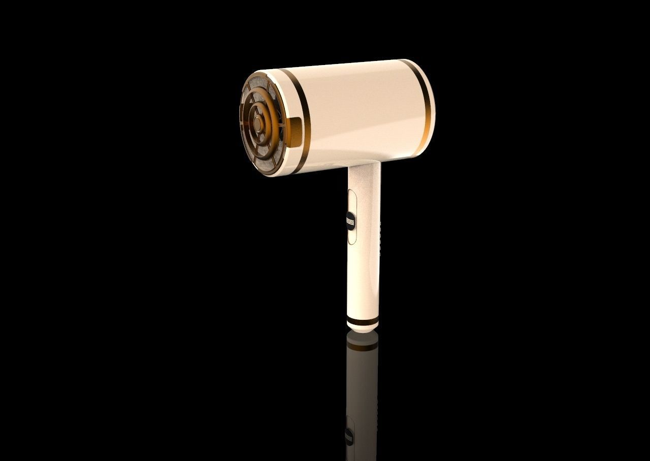 Hair Dryer 3D model_13