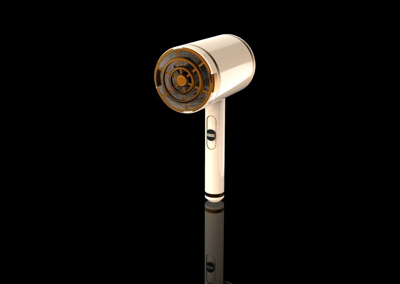 Hair Dryer 3D model_11